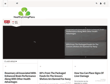Tablet Screenshot of healthylivingplans.com